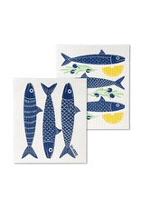 Fish And Lemons Swedish Dishcloths S/2