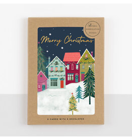 Boxed Cards - Merry Christmas Houses