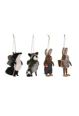 Wool Forrest Animal Ornament -