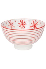 Snowflakes Stamped Bowl - 4"