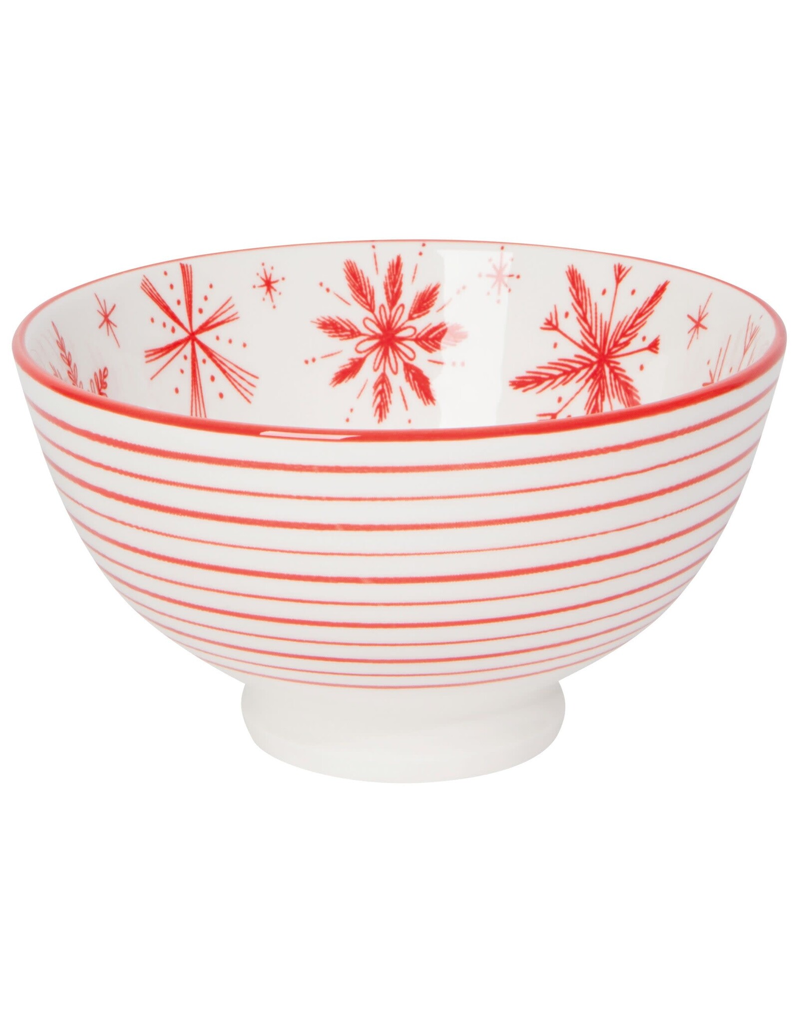 Snowflakes Stamped Bowl - 4"