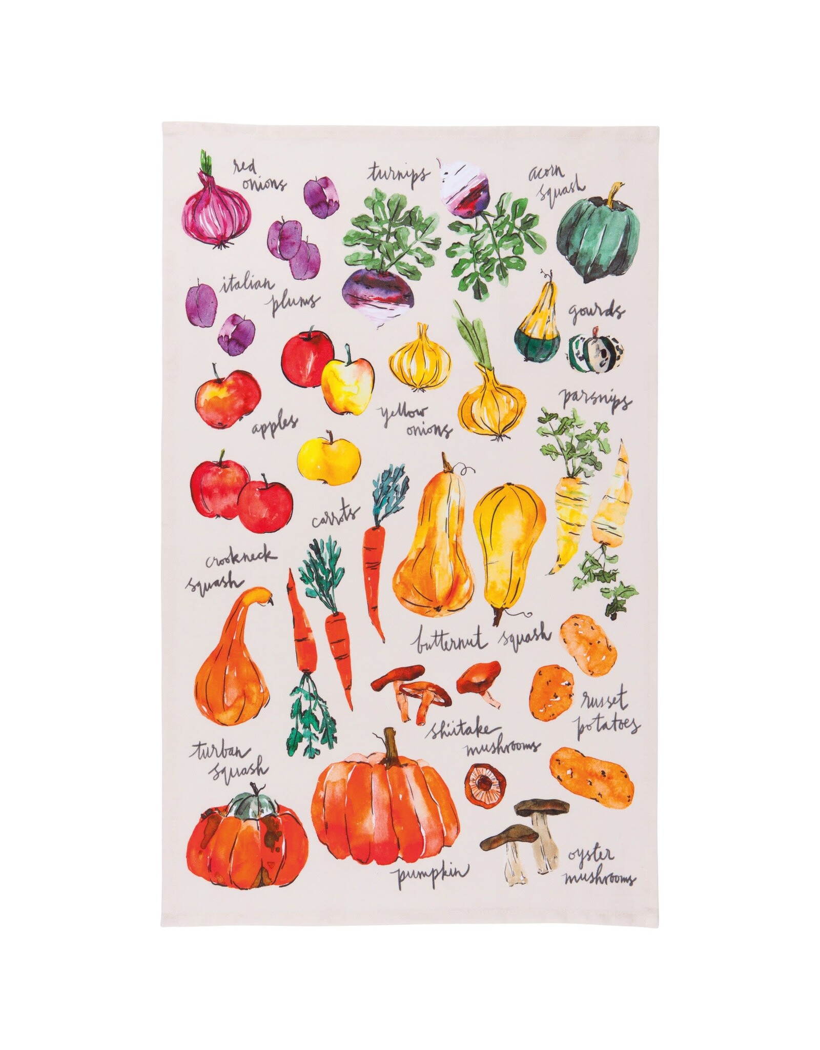 Veggie Stand Printed Dishtowel