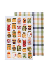 Pickling Printed Dishtowels - Set of 2