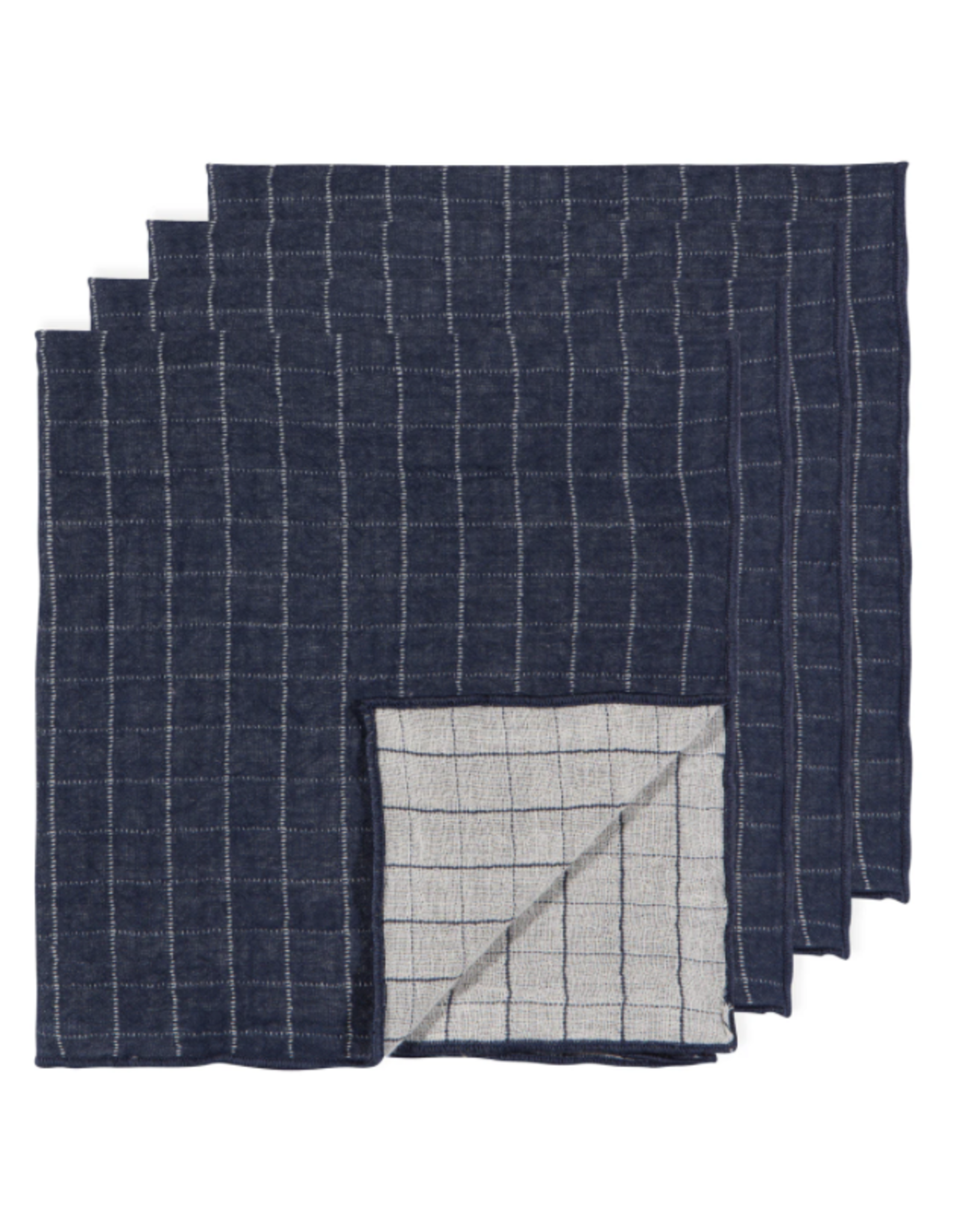 Midnight Double Weave Napkins - Set of 4