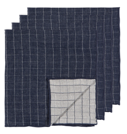Midnight Double Weave Napkins - Set of 4