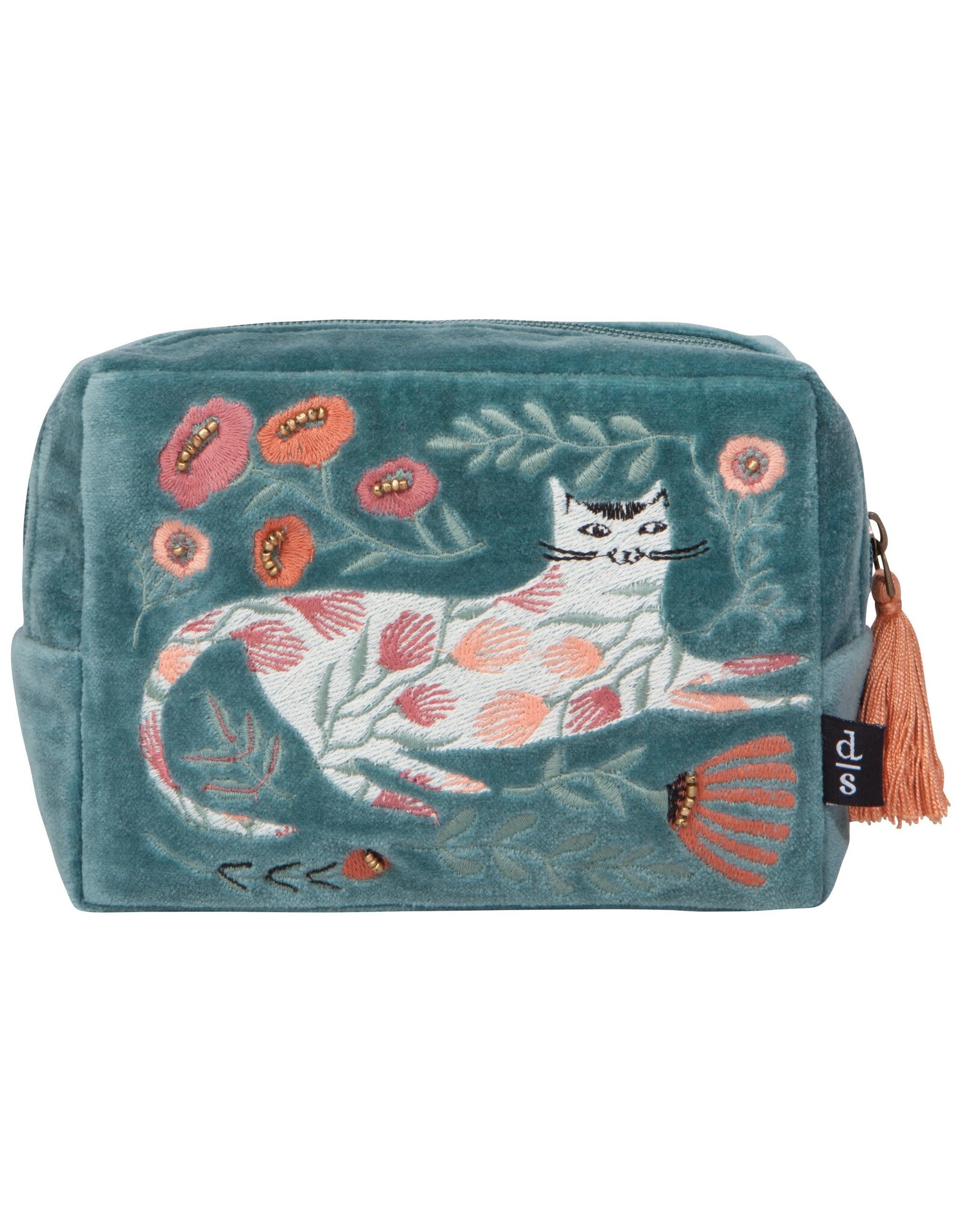 Catbloom Embroidered Pouch