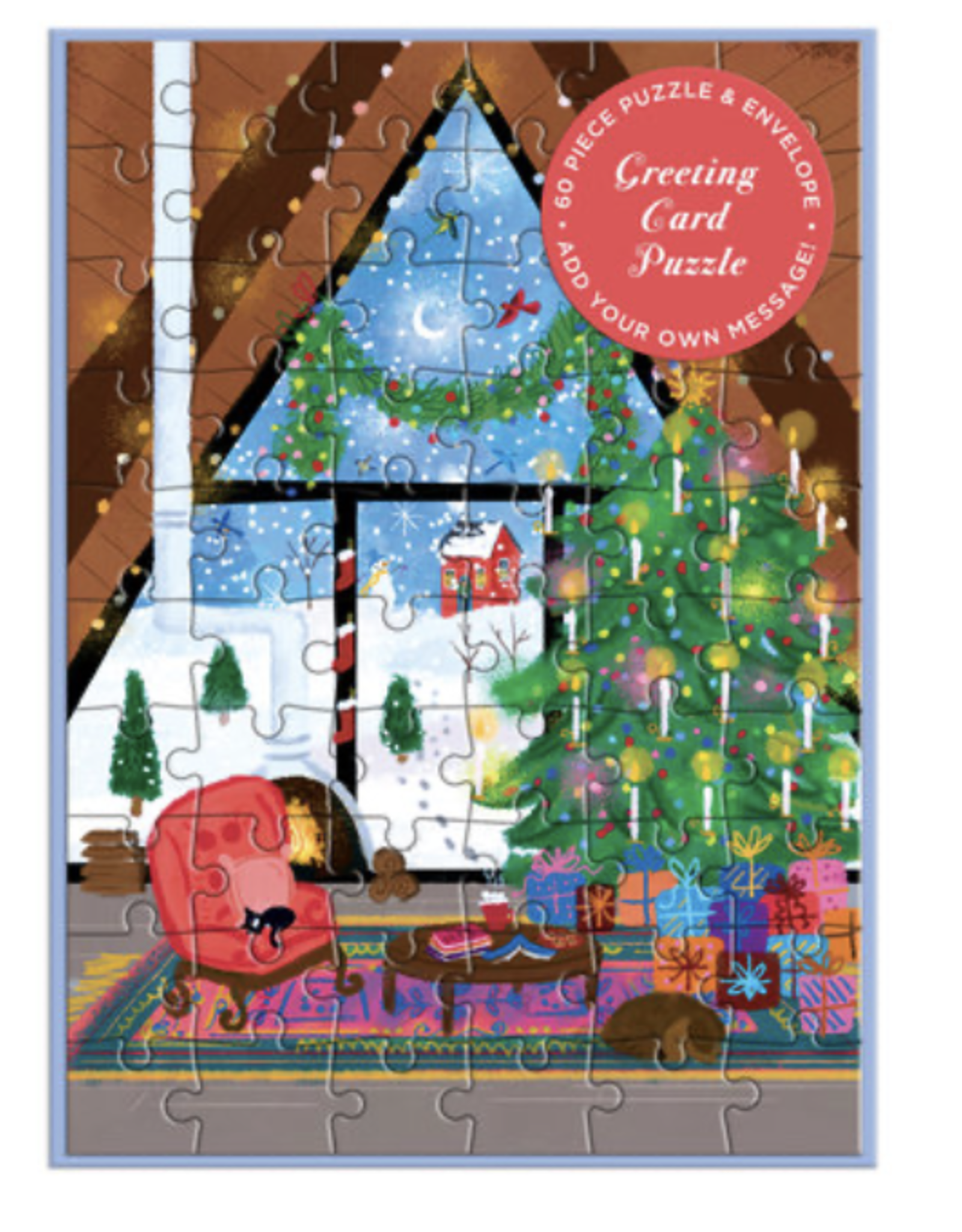 Puzzle Card - Cozy Cabin