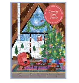 Puzzle Card - Cozy Cabin