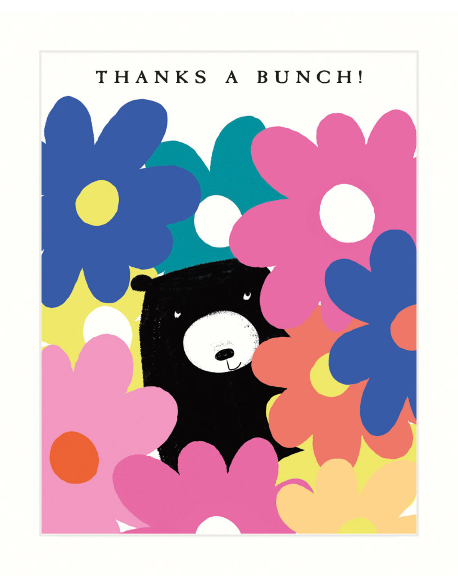 Thank You - Bear With Flowers