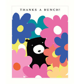 Thank You - Bear With Flowers