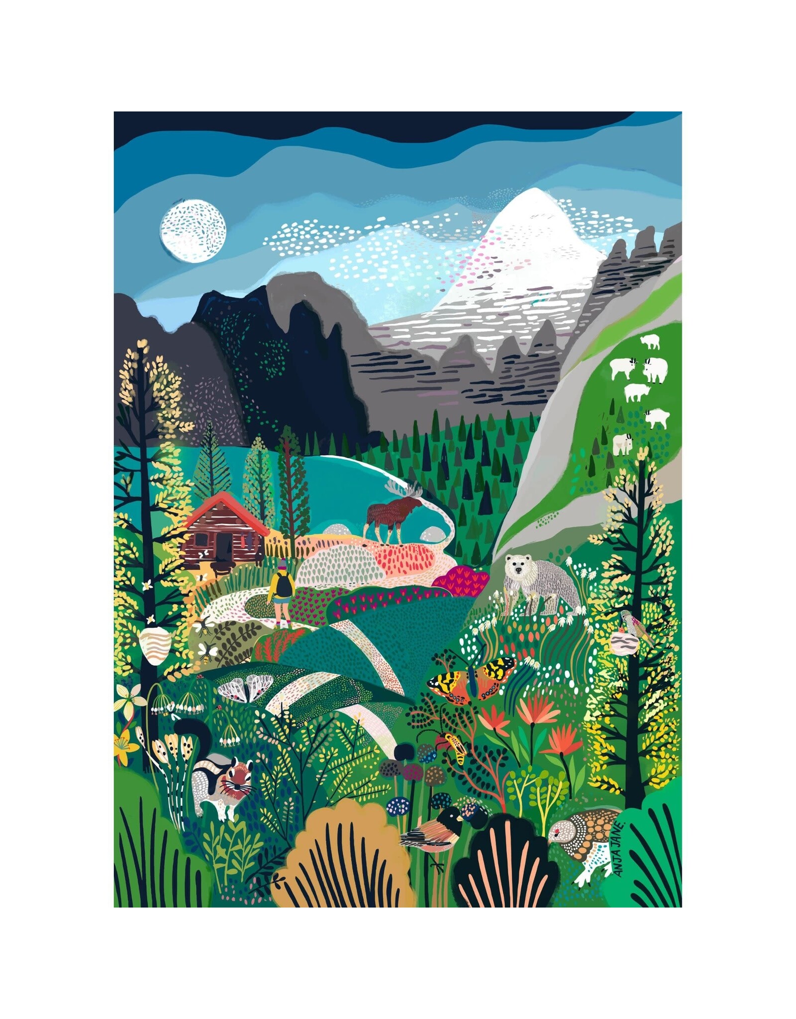 Villager Puzzles Rockies Explorer 500 Piece Puzzle