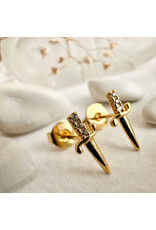 Pika & Bear Bruté Dagger Stud Earrings