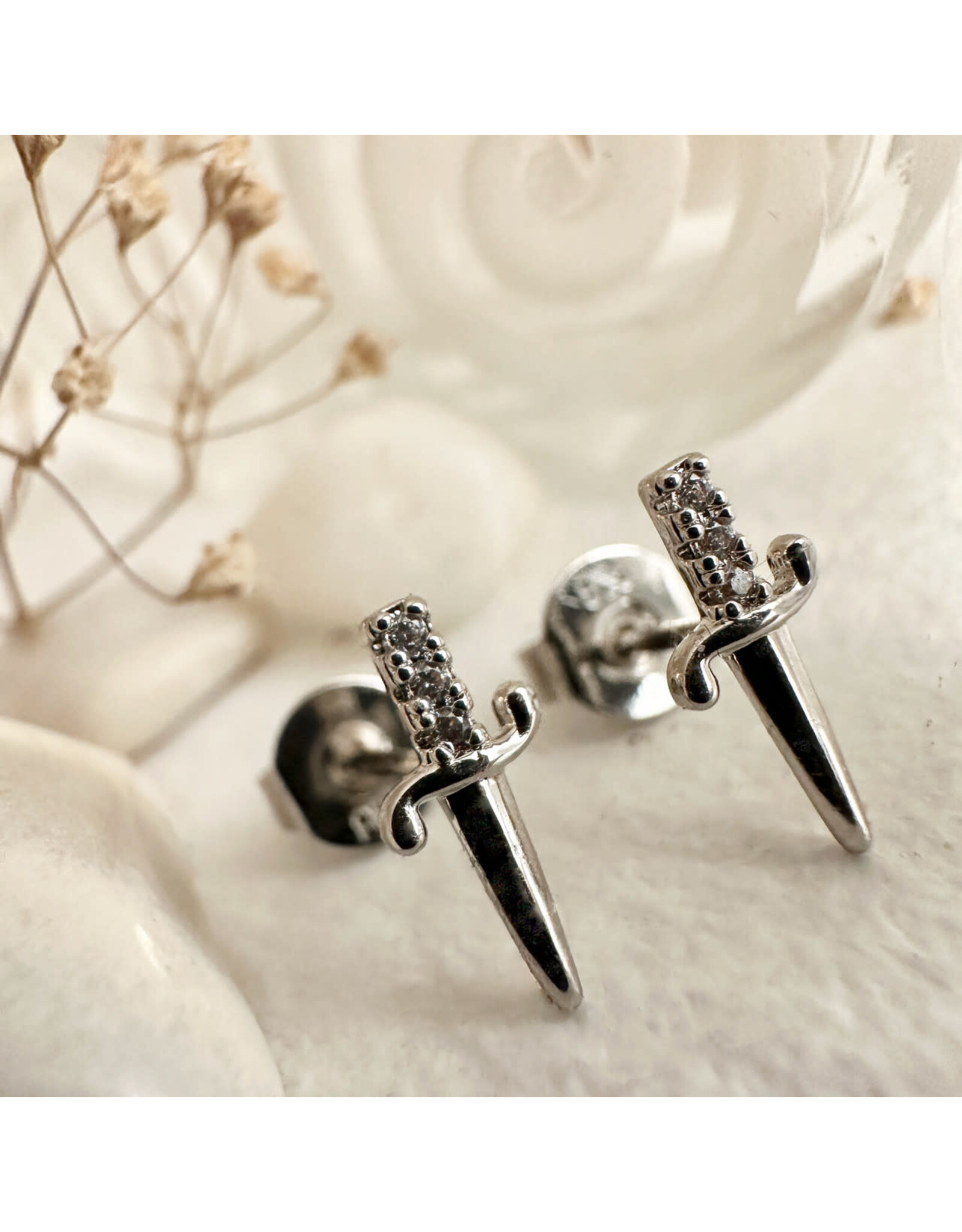 Pika & Bear Bruté Dagger Stud Earrings