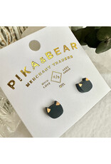 Pika & Bear Mew Porcelain Cat Face Stud Earrings