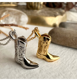 Pika & Bear Dolly Cowboy Boot Charm Necklace