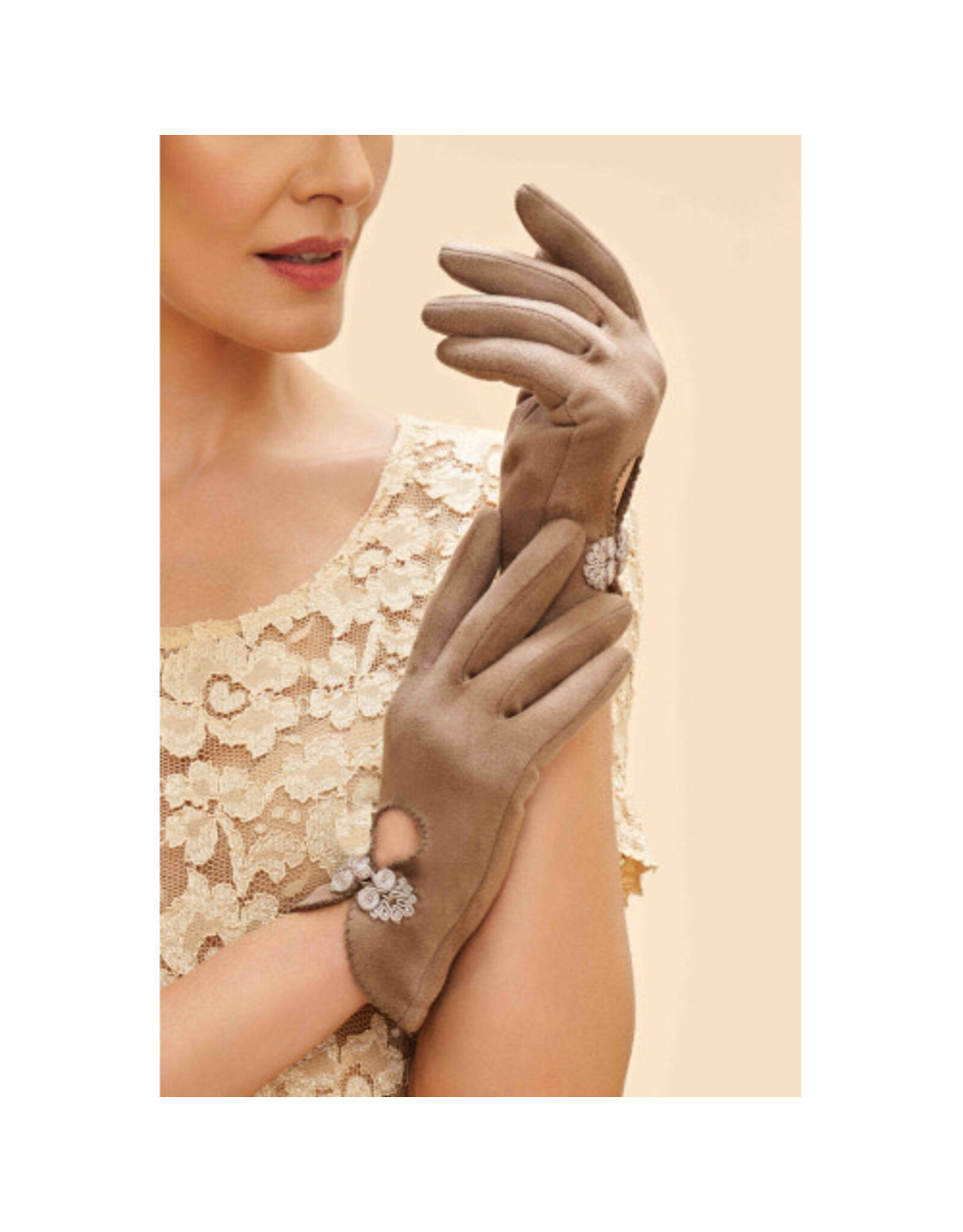 Powder Design Suki Faux Suede Gloves