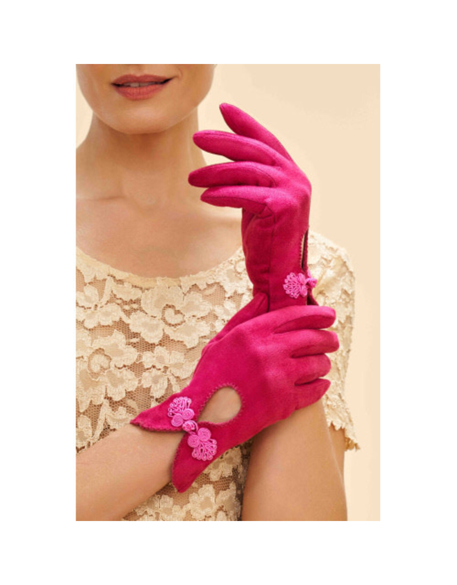 Powder Design Suki Faux Suede Gloves
