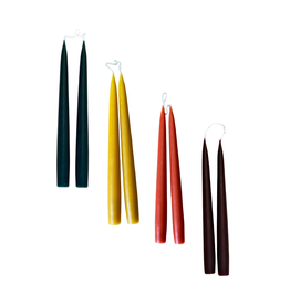 Old Country Design Twilight  10" Taper Candles - Fall - Set of 2 -