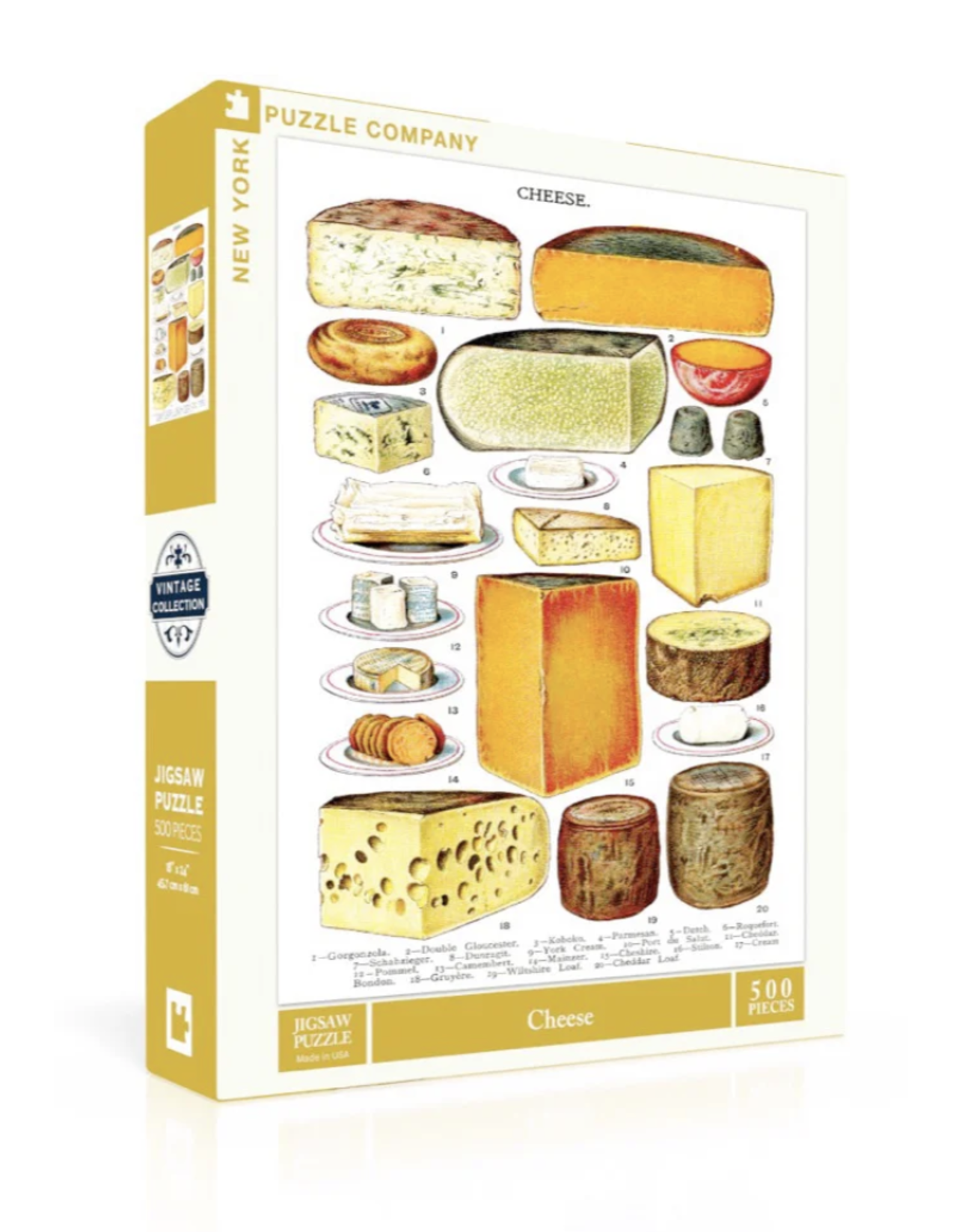 New York Puzzle Co Cheese Puzzle - 500 Pieces