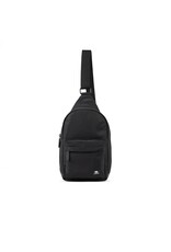 Ori London Willesden B Large Recycled Nylon Crossbody Bag-Black