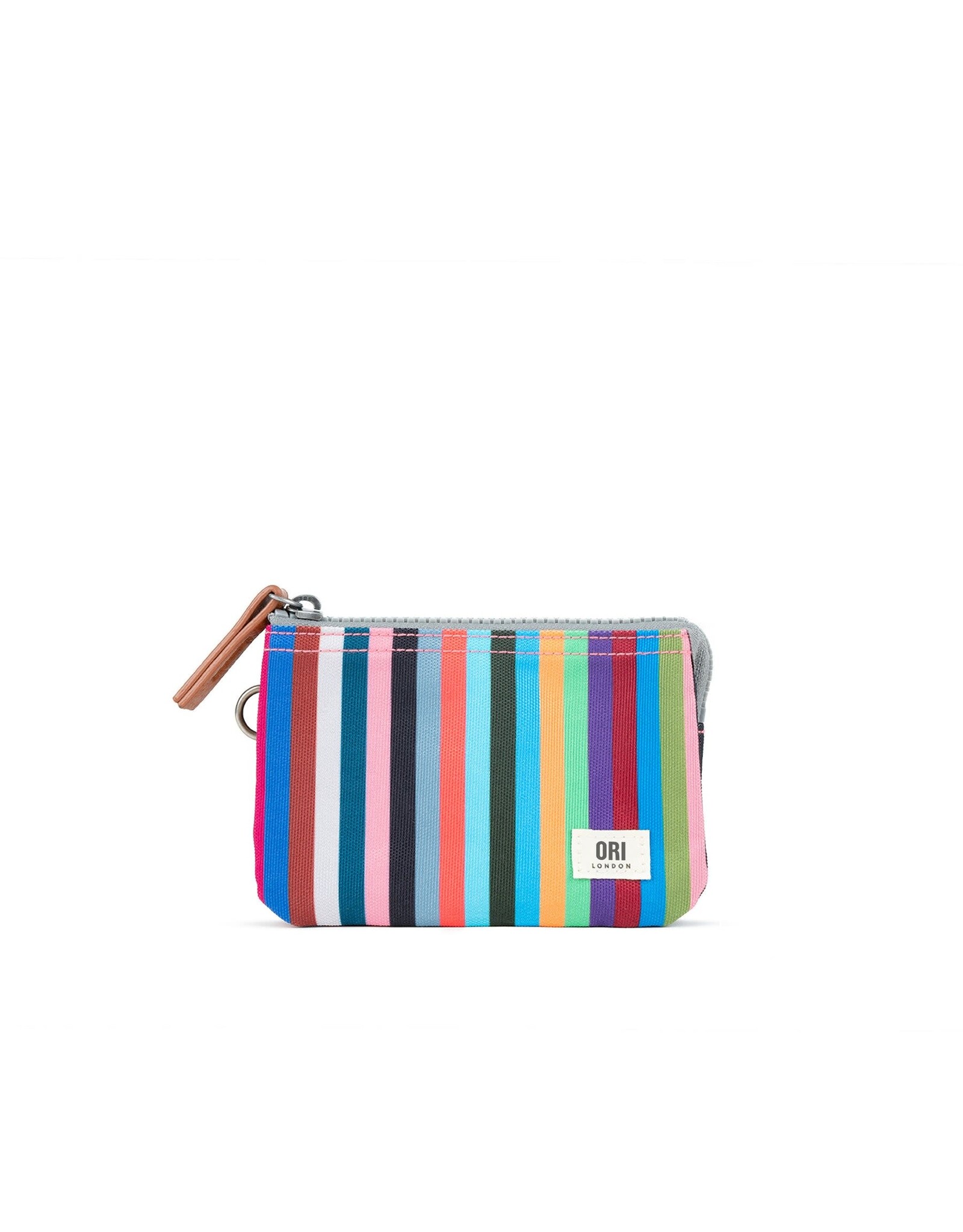 Ori London Carnaby Sm Recycled Canvas Wallet - Multi Stripe