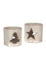 Cutout Ceramic Tealight Holder -