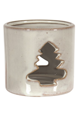 Cutout Ceramic Tealight Holder -