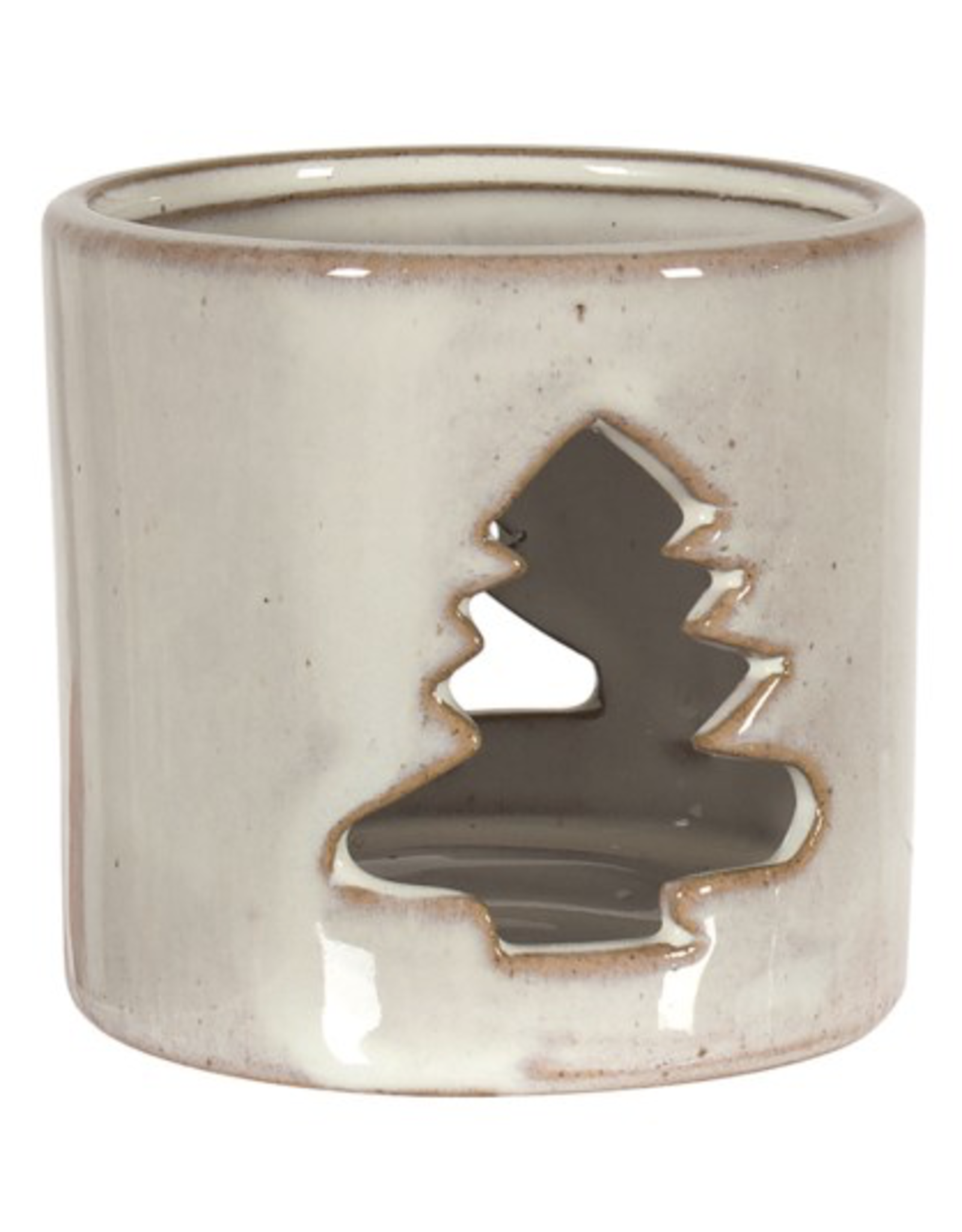 Cutout Ceramic Tealight Holder -