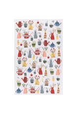 Watering Cans Printed Tea Towel