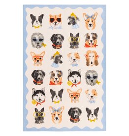 Uptown Dogs Printed Dishtowel