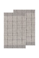 Pewter Finley Check Dishtowels Set/2