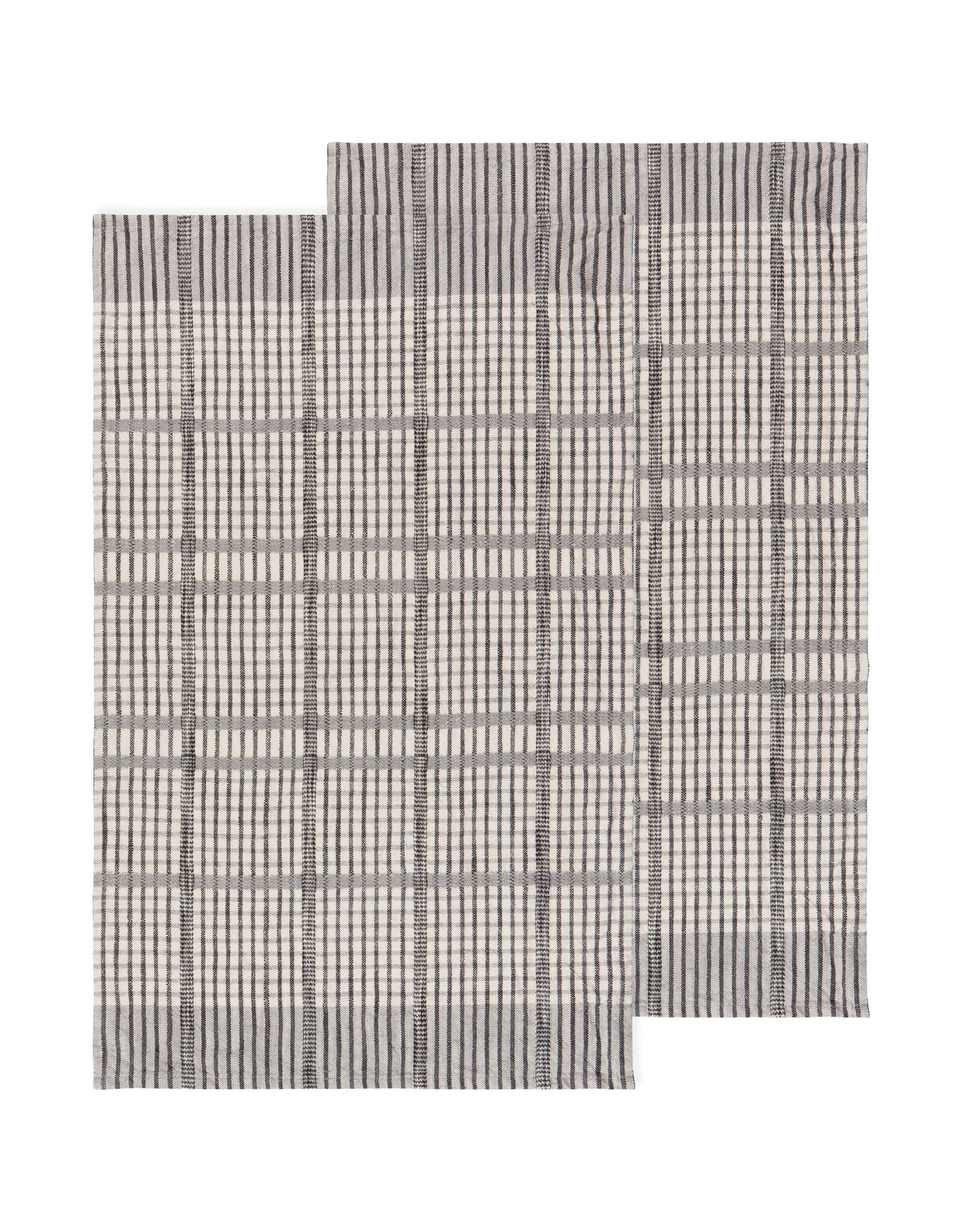 Pewter Finley Check Dishtowels Set/2