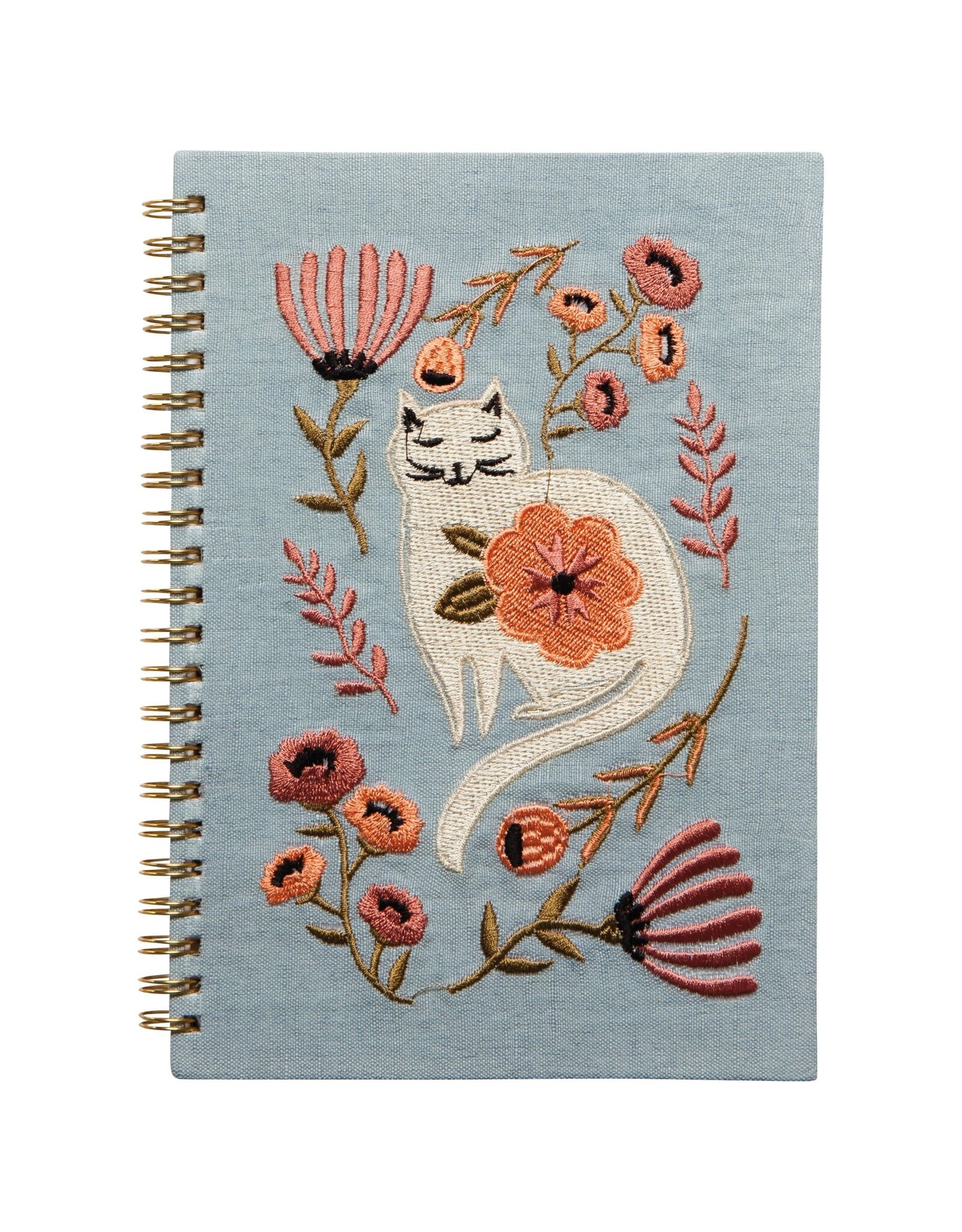 Catbloom Embroidered Notebook