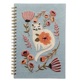 Catbloom Embroidered Notebook