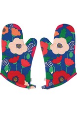 Poppy Oven Mitts Set/2