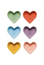 Colour Parade Heart Pinch Bowls Set/6