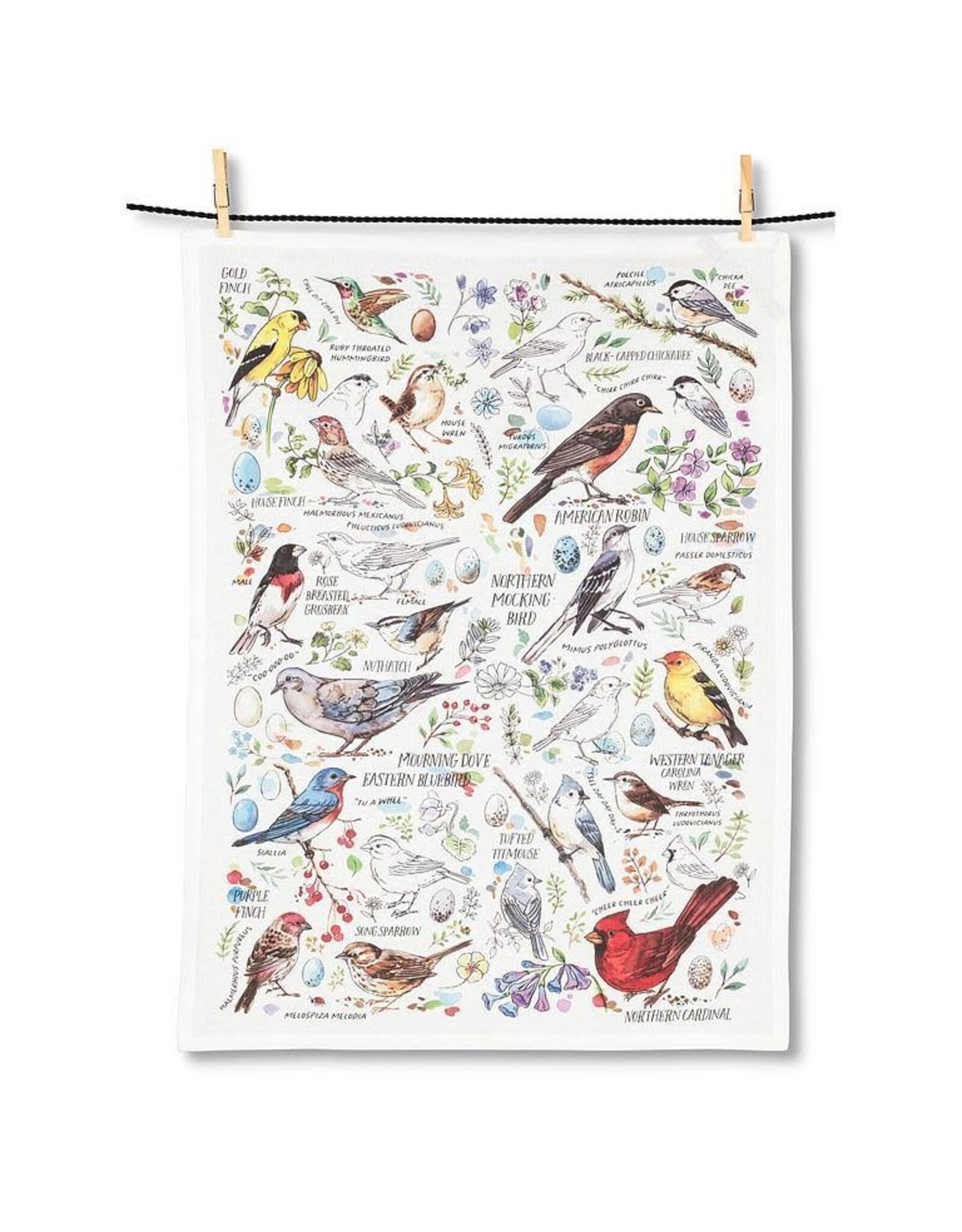 Bird Medley Tea Towel