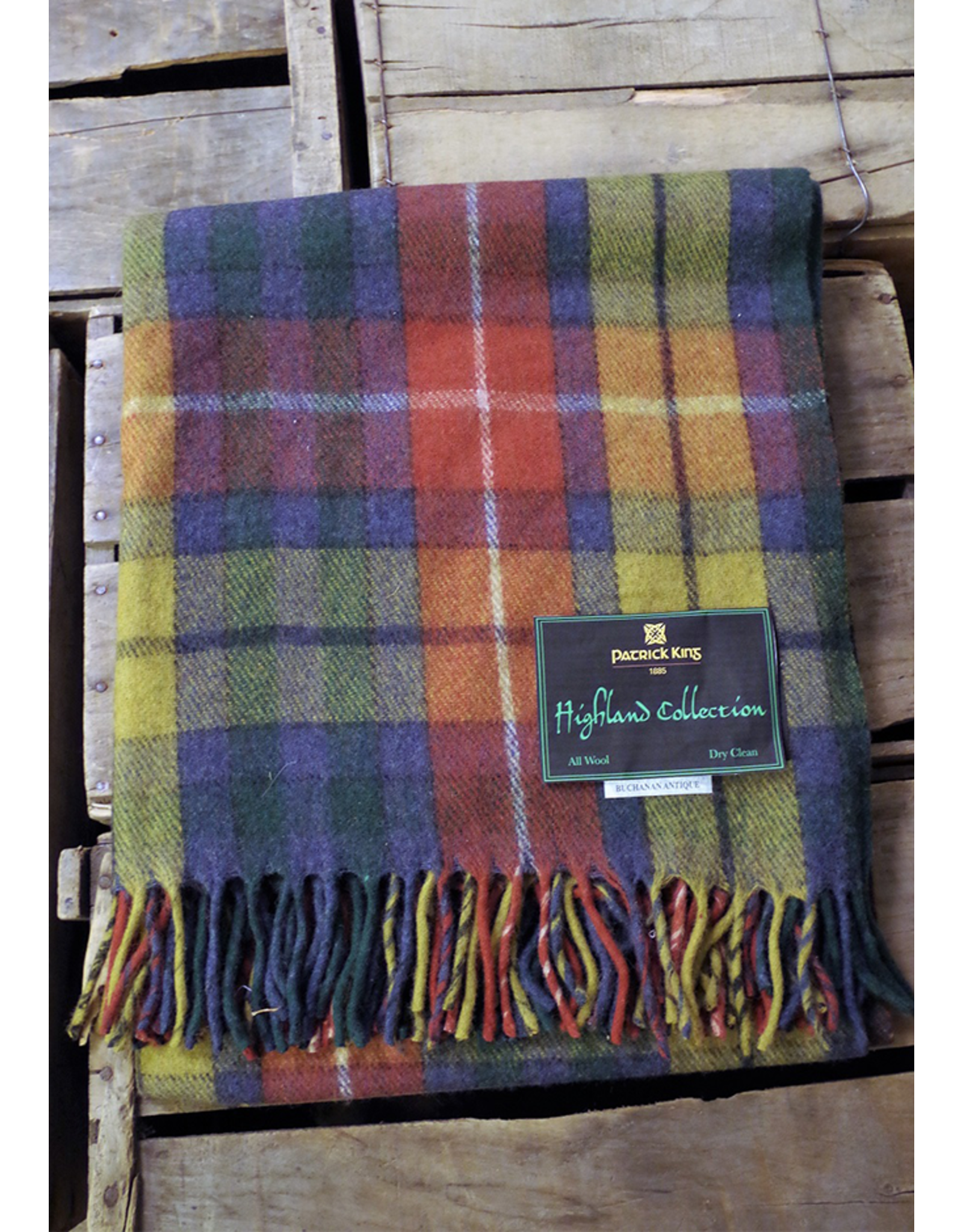Patrick King Woollen Co. PK Highland Wool Throw - Antique Buchanan