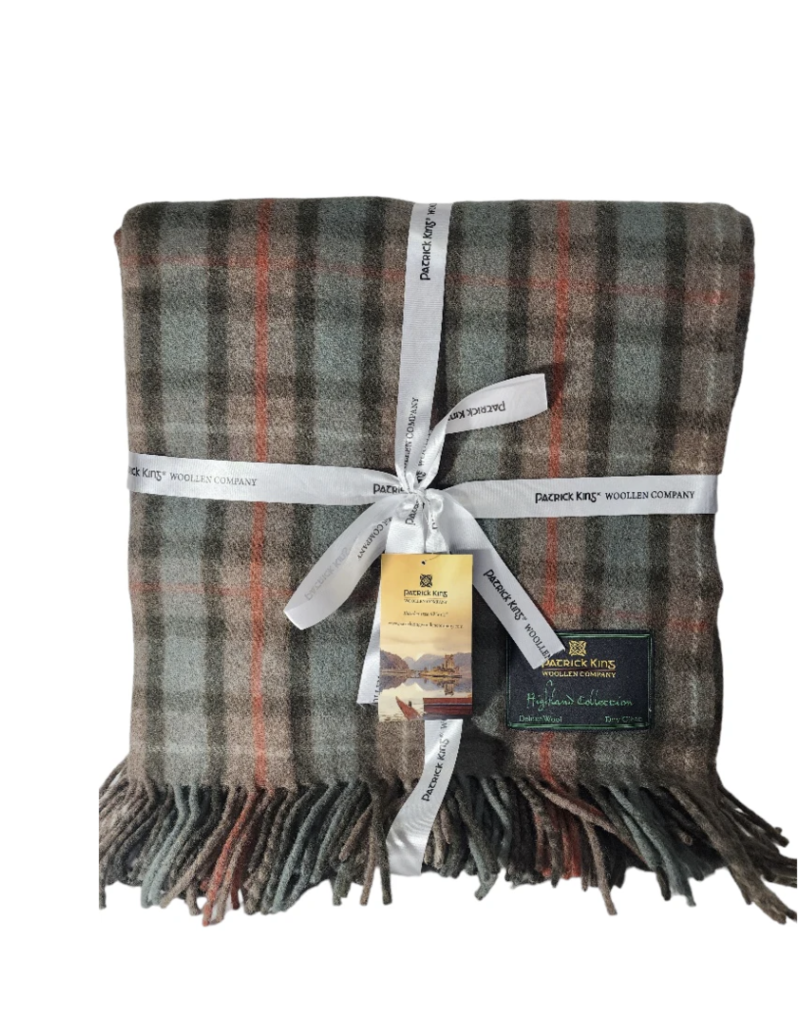Patrick King Woollen Co. PK Highland Wool Throw - Fraser Hunting Ancient