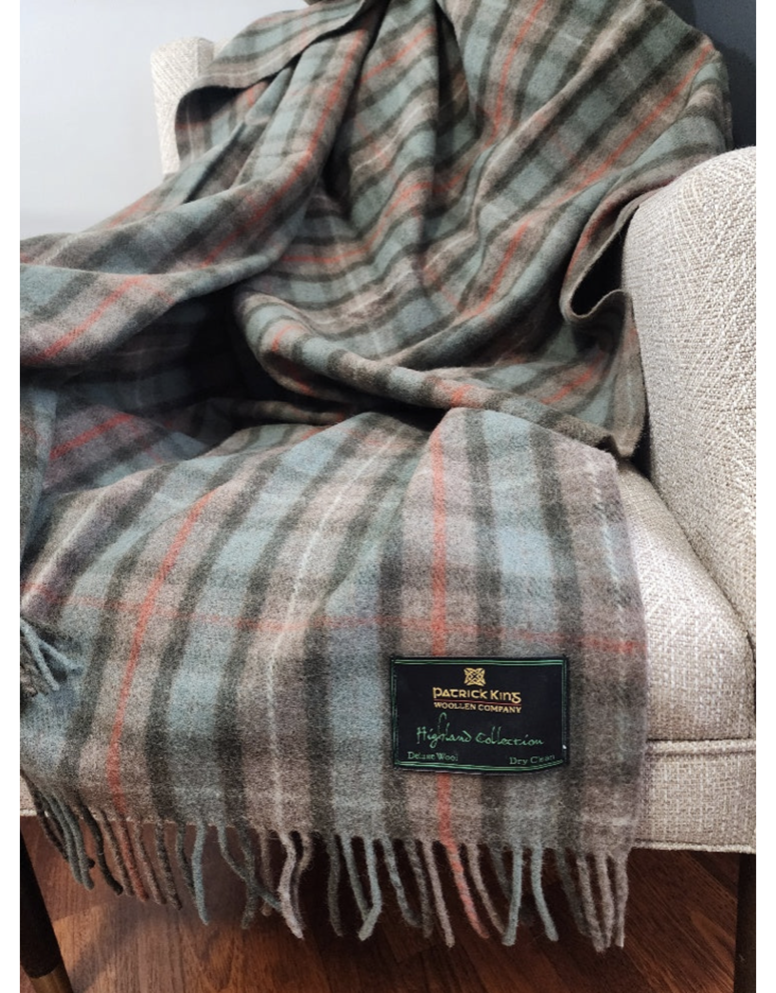 Patrick King Woollen Co. PK Highland Wool Throw - Fraser Hunting Ancient