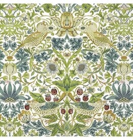Strawberry Thief  Green - Luncheon Paper Napkin