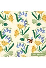 Bluebell And Celandine Cream - Luncheon Paper Napkin