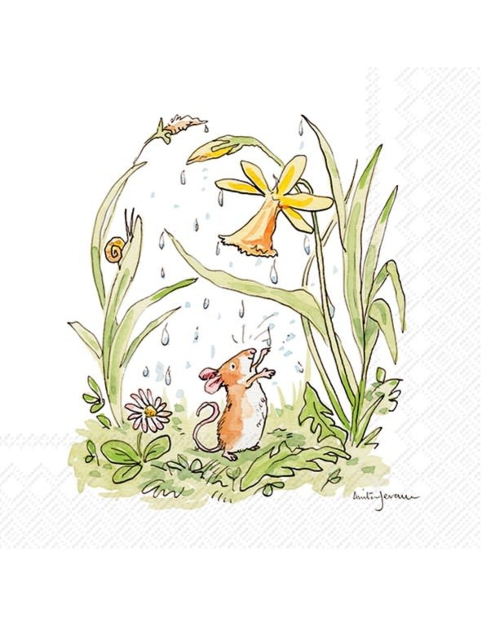 April Shower - Paper Cocktail Napkin