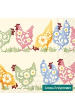 Spring Chickens Cream - Paper Cocktail Napkin