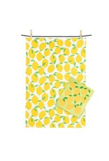 Lemons Swedish Dishcloth and Tea Towel Set