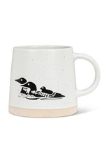 Wide Base Mug with Loons