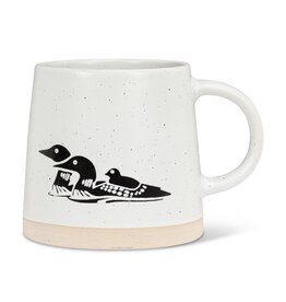 Wide Base Mug with Loons