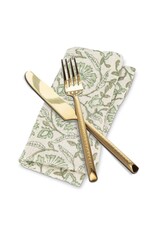 Green Floral Napkins Set of 4