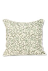 Green  Floral Pillow 20 x 20"