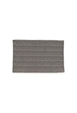 Short Stripe Woven Mat 1.5 x 2.5 - Black&Ivory